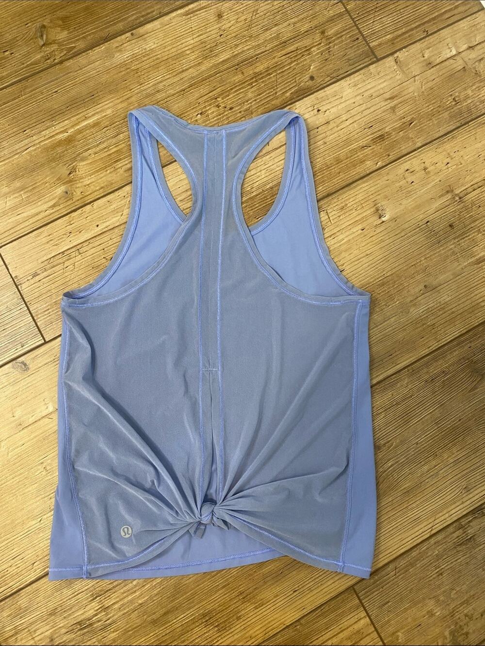 Lululemon periwinkle Racerback Knot Tank size 2